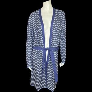 Laurie Felt LFLA Knit Belted Cardigan Cool Combo XS NWT Cotton Blend‎ Purple